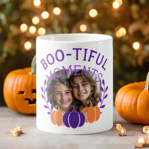 Caneca De Café Boo Momentos Personalizados Halloween