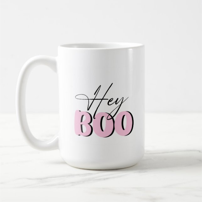Caneca De Café Boo Pink Mug (Esquerda)