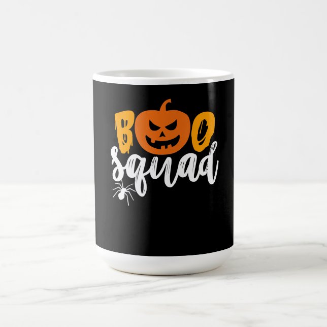 Caneca De Café Boo Squad - Engraçado Pumpkin Spider Halloween (Centro)