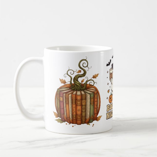 Caneca De Café Boo-tiful Nurse Ghost Pumpkin Night Shift Mug (Esquerda)