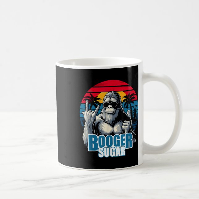 Caneca De Café Booger Sugar Sasquatch Funny Gorilla Bigfoot (Direita)