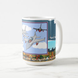 Caneca De Café Boogey ou Bogey | Humor Clássico de Jogo de Palavr