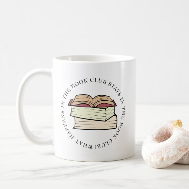 Caneca De Café Book Club (Com Donut)