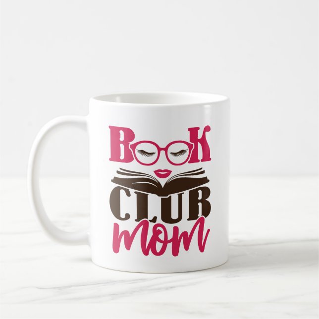 Caneca De Café Book Club Mom (Esquerda)