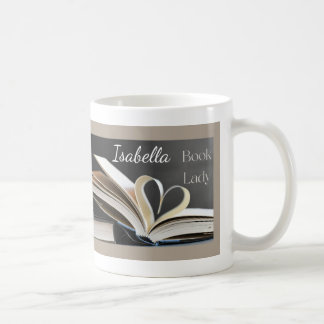 Caneca De Café Book Lady, Personalzed Reading Hobby Gift for Her