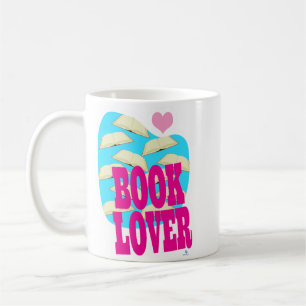 Caneca De Café Book Lover Sweader Reader Love Logo Art