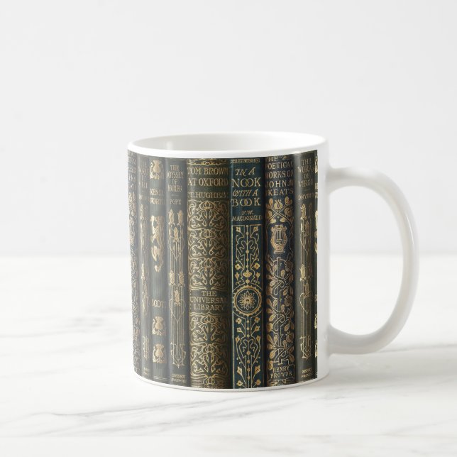 Caneca De Café Book Nook Bibliophile (Direita)