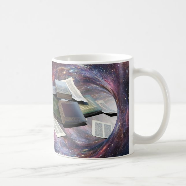 Caneca De Café Book Wormhole (Direita)