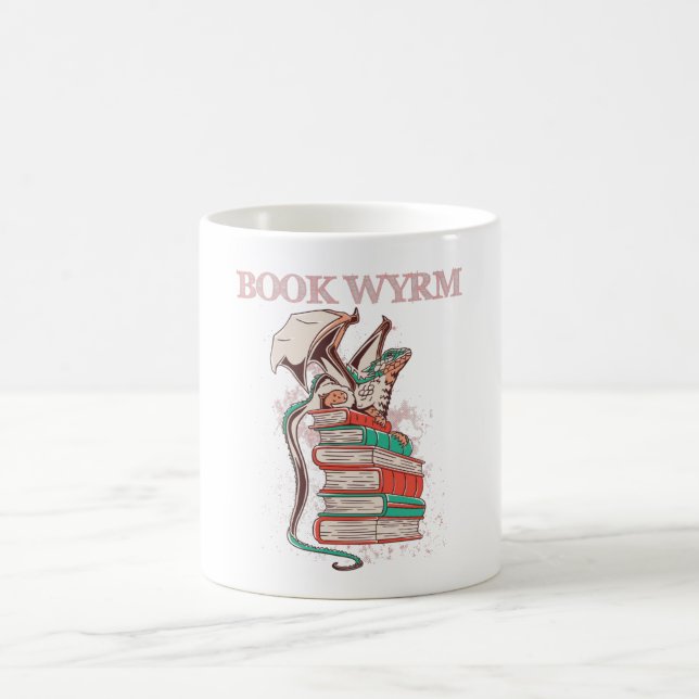 Caneca De Café Book Wyrm (Centro)