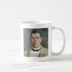 Caneca De Café Booker T Washington & Citação de Sucesso