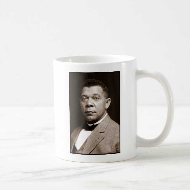 Caneca De Café Booker Washington: Educador Afro-Americano (Direita)
