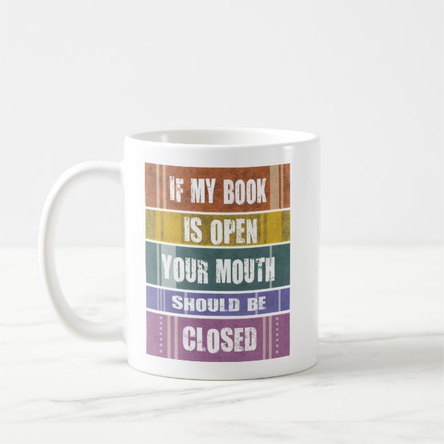 Caneca De Café Books design Coffee Mug (Esquerda)