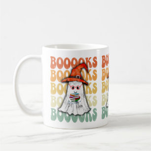 Caneca De Café Books Halloween