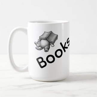 Caneca De Café Books The Only Therapy I Need Mug | Cat Book Mug