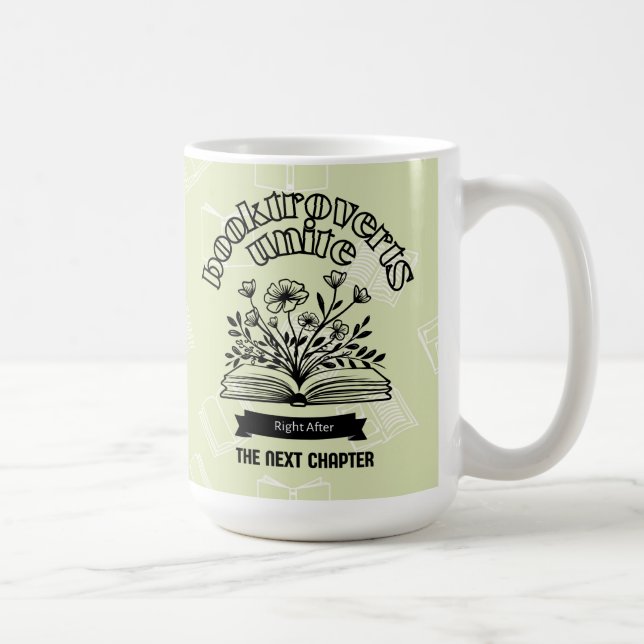Caneca De Café "Booktroverts Unite" (Direita)