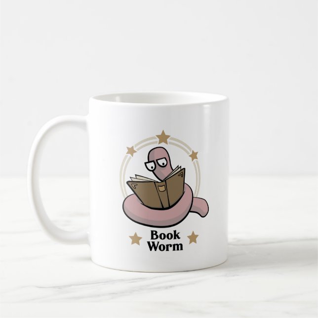 Caneca De Café Bookworm (Esquerda)