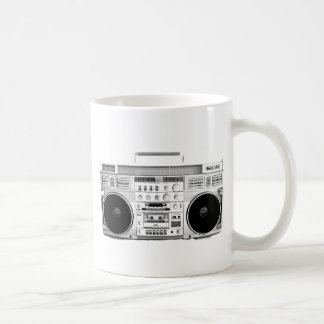 Caneca De Café Boom Box Ghetto Blaster 80s 70s Cassette player