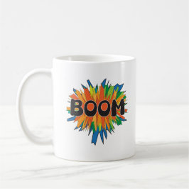 Caneca de Café Boom Comic Pop Art Explosion