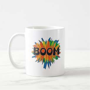 Caneca de Café Boom Comic Pop Art Explosion