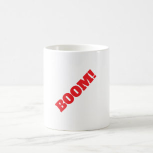 Caneca De Café BOOM Profissional elegante moderno minimalista sim