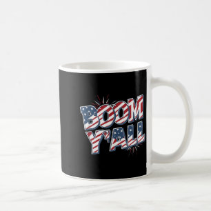 Caneca De Café Boom Yall 4 de Julho Fogos de Artifício Patriótico