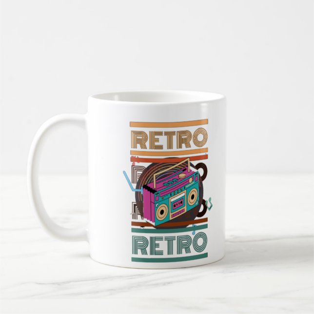 Caneca De Café boombox retro (Esquerda)