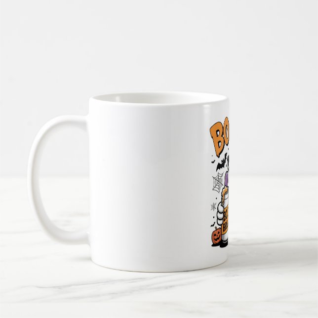 Caneca De Café Boosch Ghost com Boo Brew Art (Esquerda)