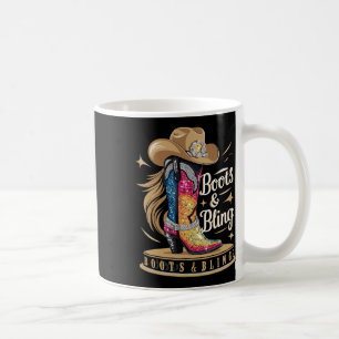 Caneca De Café Boots & Bling It A Cowgirl Thing Rodeo Wester