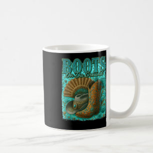 Caneca De Café Boots On Da Ground Western Cowboy Boots Qu