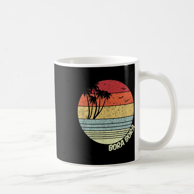 Caneca De Café Bora Bora Francês Polinésia Praia Souvenir (Direita)