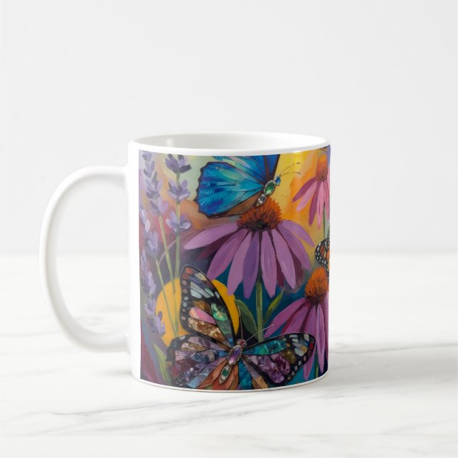 Caneca De Café Borboleta  (Esquerda)