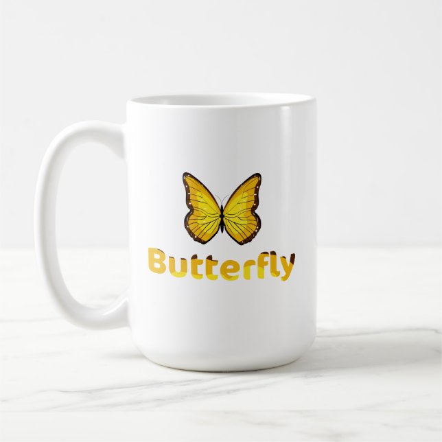Caneca De Café Borboleta (Esquerda)