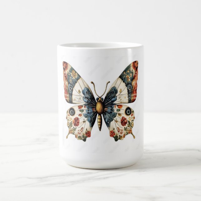 Caneca De Café Borboleta (Centro)