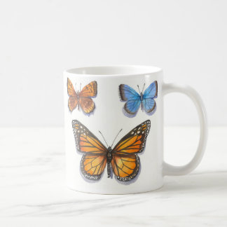 Caneca De Café Borboleta & amigos de monarca