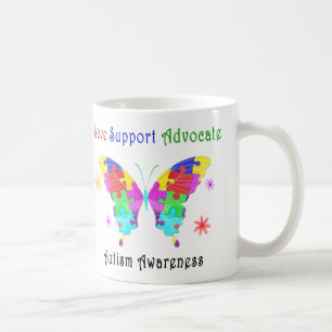 Caneca De Café Borboleta Autismo