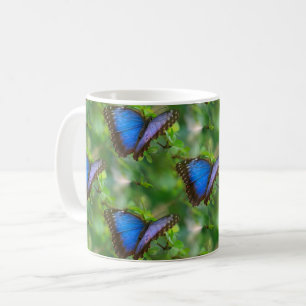 Caneca De Café Borboleta Azul
