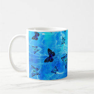 Caneca De Café Borboleta Azul