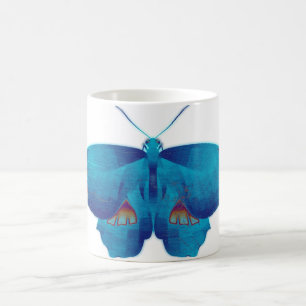 Caneca De Café Borboleta Azul Art 4