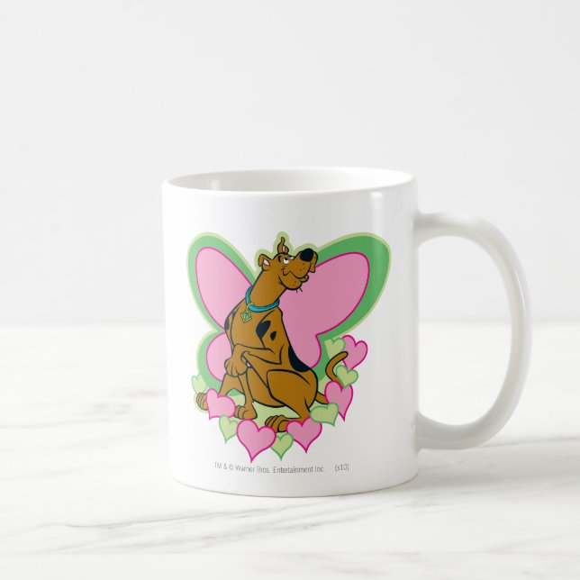 Caneca De Café Borboleta bonito Scooby-Doo (Direita)