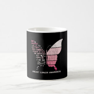 Caneca De Café Borboleta-borboleta de Consciência do Cancer da Ma