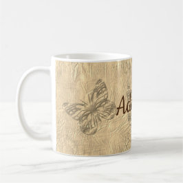 Caneca De Café Borboleta-branca