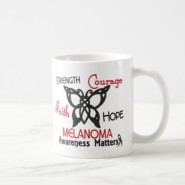 Caneca De Café Borboleta celta 3 da melanoma (Direita)