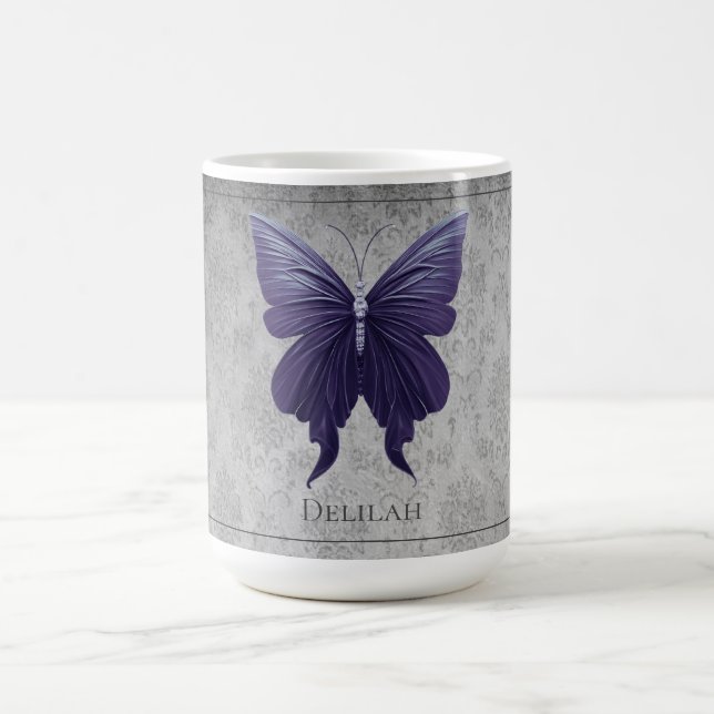 Caneca De Café Borboleta-de-coleira-púrpura (Centro)