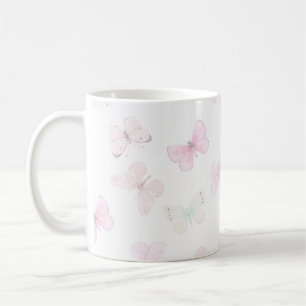 Caneca De Café Borboleta de cores pastéis