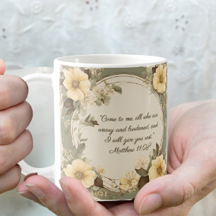 Caneca De Café Borboleta de Creme de Manteiga Salvia Mocha Floral
