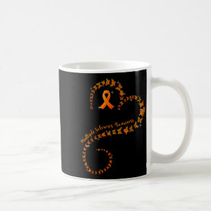 Caneca De Café Borboleta de Fita Laranja Conscientização da Escle