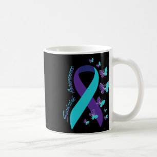 Caneca De Café Borboleta de Fita Suicídio Sensibilização para a S