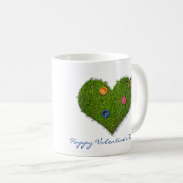 Caneca De Café Borboleta de Flores de Camada Cardíaca