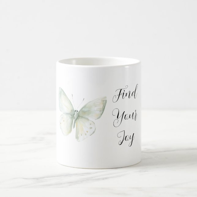Caneca De Café Borboleta de Hortelã Alegria (Centro)