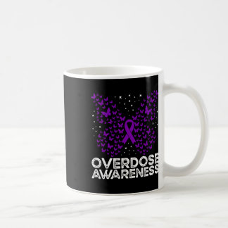 Caneca De Café Borboleta de Laço Roxo de Conscientização sobre Ov